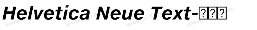 Helvetica Neue Text字体转换 Helvetica Neue Text字体转换